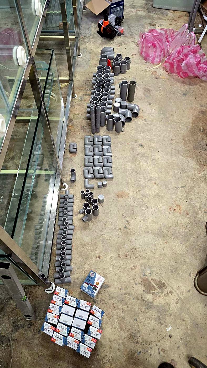 管件與球閥備料